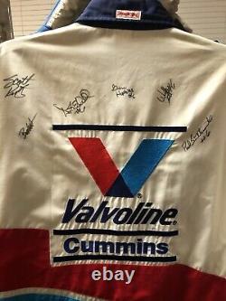 Mark Martin Valvoline Cummins nascar race used pit crew shirt XL Crew Signed