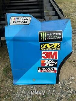 Martin Truex Nascar Race Used Sheetmetal Race Car Monster Contingency Panel 19