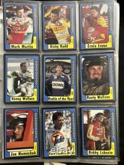 Maxx 91 NASCAR Cards. Full Book. 19 Pages. Approximately 180+ Cards