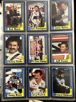 Maxx 91 NASCAR Cards. Full Book. 19 Pages. Approximately 180+ Cards
