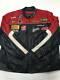 Mens Wilsons Black/red Patched Race Racing Leather Jacket Sz 2xl Nascar