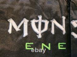 Monster Energy Nascar Cup Series Jacket XXL Double Sided Preowned Black Green
