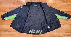 Monster Energy Nascar Cup Series Jacket XXL Double Sided Preowned Black Green