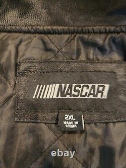 Monster Energy Nascar Cup Series Jacket XXL Double Sided Preowned Black Green