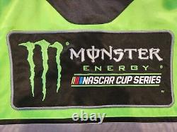 Monster Energy Nascar Cup Series Jacket XXL Double Sided Preowned Black Green