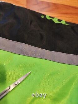 Monster Energy Nascar Cup Series Jacket XXL Double Sided Preowned Black Green