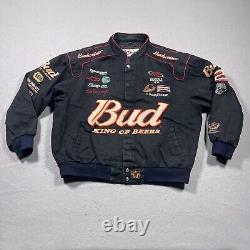 NASCAR Chase Authentics Jacket Men XXL Nextel Cup Dale Earnhardt Bud Black