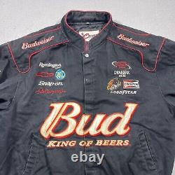 NASCAR Chase Authentics Jacket Men XXL Nextel Cup Dale Earnhardt Bud Black