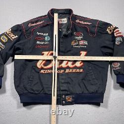 NASCAR Chase Authentics Jacket Men XXL Nextel Cup Dale Earnhardt Bud Black