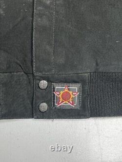 NASCAR Dale Earnhardt 3 Chase Athletics JH Designs Black Leather Jacket Size 3XL