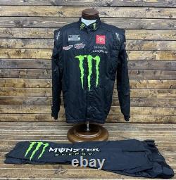 NASCAR IMPACT Race Used JGR Monster Energy Firesuit SFI 3.4/5 Size C44-W-32-L29