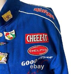 NASCAR Jacket M Chase Authentics Terry Labonte Kellogg's Got Milk 6 Pins Blue