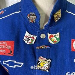 NASCAR Jacket M Chase Authentics Terry Labonte Kellogg's Got Milk 6 Pins Blue
