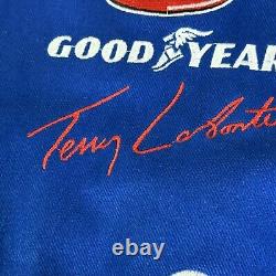NASCAR Jacket M Chase Authentics Terry Labonte Kellogg's Got Milk 6 Pins Blue