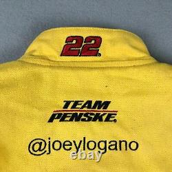NASCAR Jacket Mens 4XL Yellow Full Zip Long Sleeves Pennzoil Shell Racing Coat