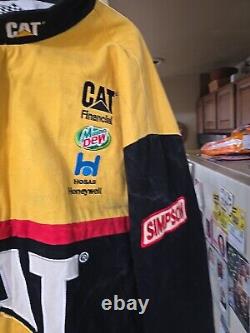 NASCAR Jacket Ward Burton #22 CATERPILLAR Small Yellow RARE! 