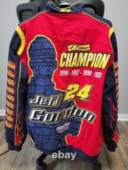 NASCAR Jeff Gordon 4 Time Champion Jacket XL Great Condition