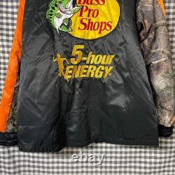 NASCAR Martin Truex Jr Bass Pro Shops Full-Snap Black Camouflage XL Jacket