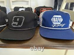 NASCAR New Era Golfer Hat Lot. Elliott Larson Earnhardt