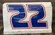 Nascar Race Used #22 Amber Balcaen 2024 Door Panel Daytona Test Car