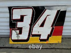 NASCAR Race Used Sheetmetal Jake Griffin #34 Bristol Dirt