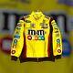 Nascar Racing Jacket M&m Embroidered Yellow Large