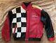 Nascar Winston Cup Points Challenge Pit Crew Soft Leather Jacket Mens Large L
