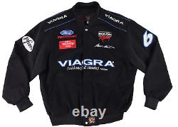 NASCAR Winston Cup Roush Racing JH Design Mens L Blk Jacket Mark Martin Viagra