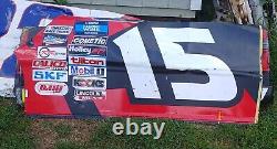 NASCAR race used #15 truck Tanner Gray door sheet metal