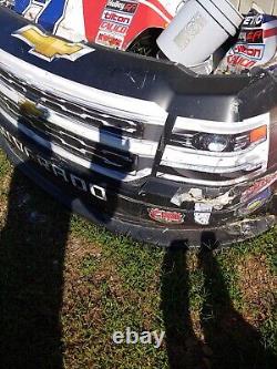 NASCAR race used #83 truck frt end Stefan Parsons sheetmetal