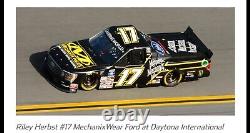 NASCAR race used sheetmetal Riley herbst Daytona 2022 mechanics gloves driver
