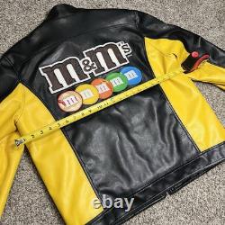 NEW Vintage Rare M&M Nascar Racing Candy Bass Pro Shop Promo Jacket Size Large