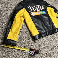 NEW Vintage Rare M&M Nascar Racing Candy Bass Pro Shop Promo Jacket Size Large
