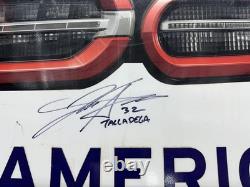Nascar #32 Jordan Anderson 2025 Talladega Race Used Corner Bumper Autographed