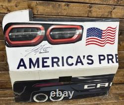 Nascar #32 Jordan Anderson 2025 Talladega Race Used Corner Bumper Autographed