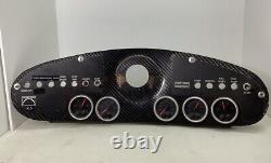 Nascar Asa Arca Racing Used Dashboard / Autometer Data Gauges / Carbon Fiber