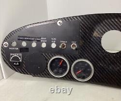 Nascar Asa Arca Racing Used Dashboard / Autometer Data Gauges / Carbon Fiber