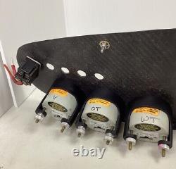 Nascar Asa Arca Racing Used Dashboard / Autometer Data Gauges / Carbon Fiber