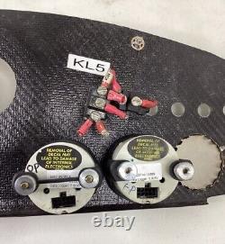 Nascar Asa Arca Racing Used Dashboard / Autometer Data Gauges / Carbon Fiber