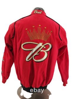 Nascar Chase Authentics Dale Earnhardt Jr Budweiser Racing Jacket Red Mens Med