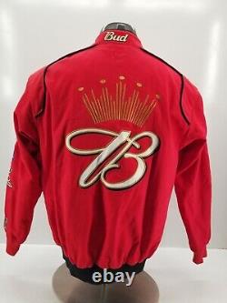 Nascar Chase Authentics Dale Earnhardt Jr Budweiser Racing Jacket Red Mens Med