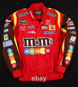 Nascar Chase Kyle Busch M&M Red Racing Jacket Size Large Men's