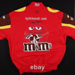 Nascar Chase Kyle Busch M&M Red Racing Jacket Size Large Men's