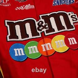 Nascar Chase Kyle Busch M&M Red Racing Jacket Size Large Men's