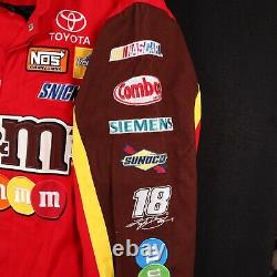 Nascar Chase Kyle Busch M&M Red Racing Jacket Size Large Men's