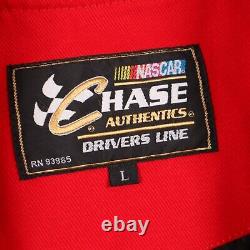 Nascar Chase Kyle Busch M&M Red Racing Jacket Size Large Men's