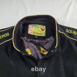 Nascar Jacket Mens 3XL Black Jeff Hamilton Spongebob Squarepants Racing JH Vtg