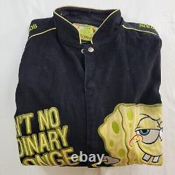 Nascar Jacket Mens 3XL Black Jeff Hamilton Spongebob Squarepants Racing JH Vtg