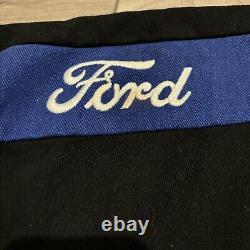 Nascar Jacket Mens Sz L Ford Racing Champions Apparel Y2K Bomber Embroidered