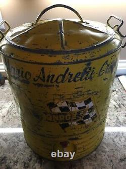 Nascar Late 60's Mario Andretti Race Used Water Cooler